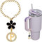 DEMULANS Breloque en forme de lettre personnalisable, compatible avec tasse Stanley, initiale et nom d'identification pour gobelet avec poignée, pour adolescente, fille, amie, femme, mère, cadeau de