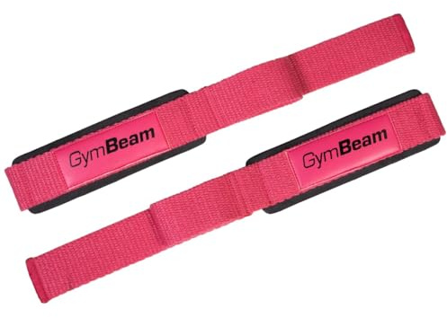 GymBeam X-Grip Zughilfen - Lifting Straps für Krafttraining, 60cm Länge, 4cm Breite, Anti-Rutsch-Beschichtung, weiche Polsterung, ideal für Bodybuilding, Schwergewichtler und Powerlifter