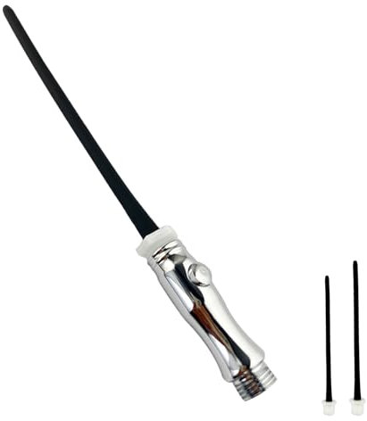 AMAZBEE Analdusche für Analverkehr 3 Set mit Steuerventil Silikon Dusche Enema Duschdüse Duschzubehör Intimdusche für Frauen Tragbarer SM-Anal Irrigator für Männer Douche (Black)