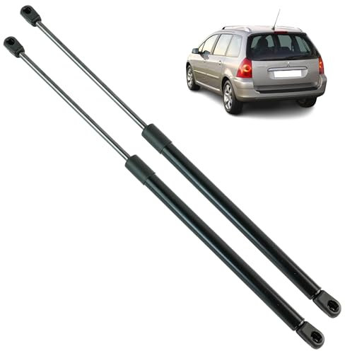 2 amortiguadores de maletero compatibles para Peugeot 307 SW (2001-2008) muelle neumático maletero | 8731F8 | 9638605280