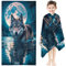Qiqumax Wolf Strandtuch 90x180 cm Badetuch Tier Wolf Strandlaken Handtücher 50x100cm Für Fitness Sauna Wolf Badetuch Groß 100x200cm Microfaser Handtücher Handtuch (3,100 x 200 cm)