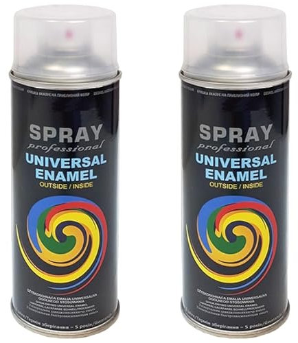 VE-INDUSTRIES Klarlack MATT 2x 400ml | Acryl Sprühlack für Versiegelung | Transparenter Lack Spraydose | UV-beständig, wetterfest, schnelltrocknend für Holz, Metall, Hartkunststoff & mehr