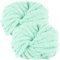 bechoanigel 2 Stück Dicke Wolle Garn 500g, Armstricken Wolle Dickes Garn, XXL Weiches Chunky Wolle, Super Weich Chenille Wolle zum Häkeln für Decken, Schals, Mützen, Haustier Nest (Hellgrün)