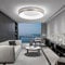 Mikeru 50cm Flush Mount Rose Gold Ceiling Light, 3 Colour Temperature 3000k/4500k/6500k Round Ceiling Light, Ultra Slim LED Fixture for Living Room, Study, Office, Dining Room