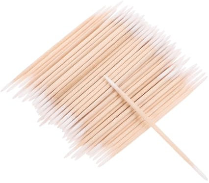 Generic 2pcs Tips Cleaning Swabs High Precision Cleaning Swabs Double Cotton Swabs Mini Cleaning Swabs for Electronics Jewelry Supplies (100 Pieces/bag)