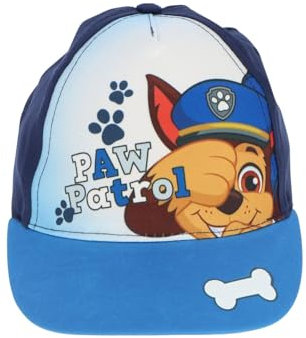Paw Patrol und Spiderman Kappe für Kinder Jungen Cap Basecap Baseballkappe verstellbar Blau Mütze Ideal für Strand Schule Schwimmbad Gr. 52 54 (DE/NL/SE/PL, Numerisch, 54, Hell-blau)