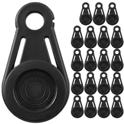 TOYANDONA 20 Clips De Bâche pour Tente Extérieure Résistants Au Vent avec Trou pour Cordon Accessoires De Camping Randonnée Pêche Pratiques Et Portables