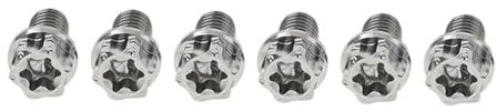YFUK M10*10mm Schrauben Race Spec Torxkopf Flanschschrauben 6Stk für Titanlegierung Titan