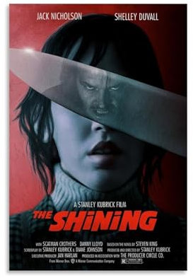The Shining Posters Ästhetische Wandkunst, Leinwand, Vintage-Poster, dekoratives Gemälde, Wohnzimmer, Schlafzimmer, Dekoration, 20 x 30 cm, ungerahmter Stil