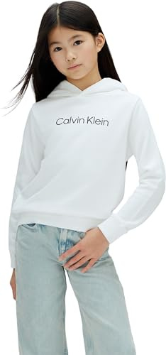 Calvin Klein Unisex Kinder Inst. Logo Reg. Terry Hoodie Lv1cksjb38 Kapuzenpullover