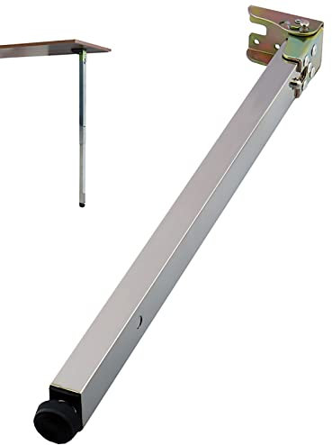 Pieds de table pliables réglables en acier inoxydable pour bureaux et plans de travail Longueur 110 cm Parfait pour tables et postes de travail (1 pièce)