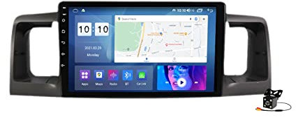 Generico Autoradio Android 14 per Toyota Corolla 2000-2004, Lettore multimediale Touch Screen da 9, Navigazione GPS, Compatibile con Wi-Fi e 4G, Ricevitore Video e impianto Stereo.