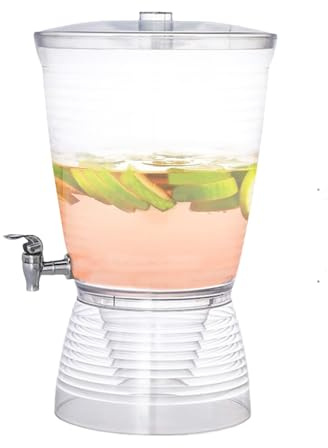 Dispensador de agua de 10 l con grifo para – Fuente de – Jarra de cerveza para mostrador de cocina, hogar, restaurante, té, café, agua helada