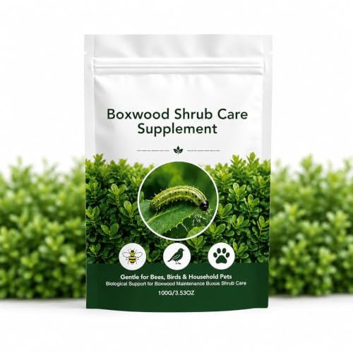 Box Tree Caterpillar Treatment 100g for Buxus Hedges Fast Acting | Up to 600m² coverage | 100g Water-mix Powder | Safe for Bees & Birds | Supports Healthy Buxus Hed