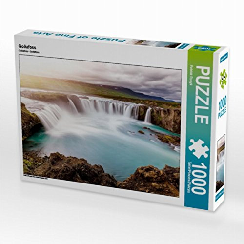 CALVENDO Puzzle Goðafoss 1000 Teile Lege-Größe 64 x 48 cm Foto-Puzzle Bild von Patrick Rosyk