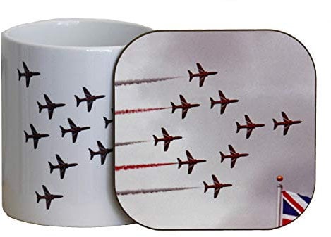 The Red Arrows Mug & Coaster Gift Set, sent Free post