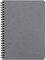 Clairefontaine 785325C Agebag Spiralbuch (DIN A5, 14,8 x 21 cm, 50 Blatt, kariert, Doppelspiralbindung, praktisch für unterwegs, robust und belastbar) 1 Stück grau