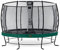 EXIT Toys Elegant Premium Rundes Trampolin - ø366cm - Mit Deluxe Sicherheitsnetz - Extra Starker und Stabiler Rahmen - Lange Federn - Rostfrei - Einfache Montage - Luxuriöse Ausführung - Grau