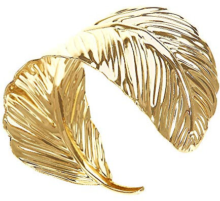 W WIDMANN MILANO Party Fashion 09584 - Armband Goldfarbiges Blatt, Römisches Armband, Antik, Accessoire, Karneval, Mottoparty