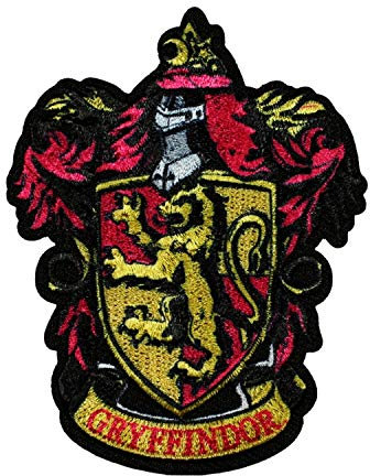 Harry Potter Gryffindor Aufnäher Hogwarts Wappen Haus bestickt Aufbügler