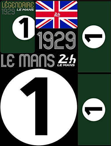 24H Le Mans Legende – Packung mit 5 Bögen mit wiederverwendbaren Aufklebern – 1929