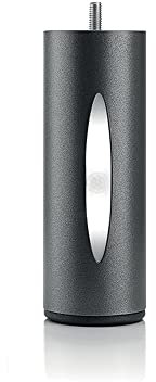 Olympe BELLECOUR LITERIE | Pied de lit cylindrique Lumineux Noir Hauteur 16 cm (Vendu à l'unité)