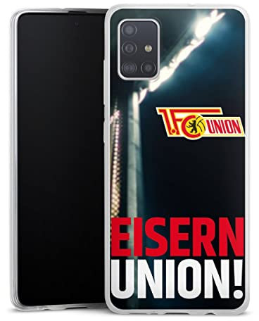DeinDesign Slim Case extra dünn kompatibel mit Samsung Galaxy A51 Silikon Handyhülle transparent Hülle Fanartikel 1. FC Union Berlin Fußball