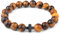 Christian Prayer Beads on Elastic Bracelet – Beautiful 8MM Tiger Eye Beads + Wooden Cross – 22 Bead Bracelet or 33 Bead Pocket Prayer Rope! Great Gift for Friends & Family!, Wood, hematite,