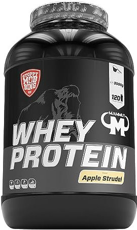 Mammut Nutrition Whey Protein, Apple Strudel, Molke, Eiweiß, Whey Protein Shake, 3000 g