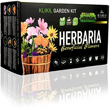 Blumen anzuchtset urban garden – Nützliche Pflanzen gegen Parasiten – Ringelblume Marigold Cosmos aus Japan Rainfarn Sonnenblume von Maximilian Beinwell – Ökologische Geschenke für Freunde