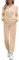 Irevial Tuta Sportiva Donna Velluto Tuta da Ginnastica Due Pezzi Casual Casa Pigiama Set con Giacca a Zipper e Pantaloni Lunghi Primavera Autunno Training Sportwear Comoda Albicocca L