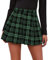Maeau - Jupe trapèze à carreaux élégante pour femme, jupe plissée écossaise, mini jupe patineuse classique vintage pour printemps, été, fête, rendez-vous, Vert, 40