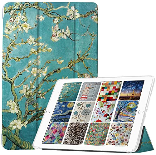DuraSafe Cases Funda para iPad Pro de 11 pulgadas 2ª [PRO 11 2020 2 generación] A2228 A2068 A2230 A2231 impreso inteligente trifold ligero suave silicona transparente cubierta frontal y trasera - Flor