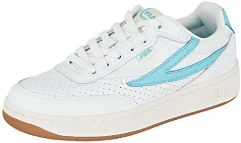 FILA Damen SEVARO wmn Sneaker, White-Blue Radiance, 42 EU Schmal