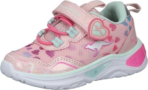 KangaROOS Jungen Mädchen K-SLG Lovin EV Sneaker, Rosewater/Mint, 34 EU