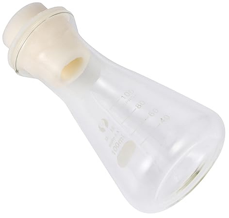 Erlenmeyerkolben aus Glas 100ml mit Korken, Konisch