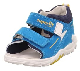 Superfit Jungen Flow Sandale, Türkis Blau 8400, 23 EU Weit