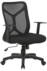 byLIVING Chefsessel Bone, Höhenverstellung, Wippmechanik, Mesh schwarz | Kunststoff schwarz, Sicherheitsklemmschutz, gebremste Sicherheitsdoppelrollen, B 61,5, H 91-98,5, T 51,5 cm