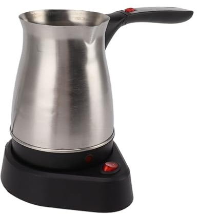 Cafetera Turca de 500 Ml y 600 W conPlegable Antiescaldaduras Enchufe Europeo Cafetera Turca Eléctrica de 220 V para Hacer café Cafetera Eléctrica