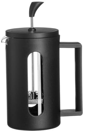 Ritzenhoff & Breker Adana Kaffeebereiter, 600 ml, French Press aus Borosilikatglas und Edelstahl, Manuelle Kaffeezubereitung, Schwarz