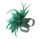 Hotstylezone Small Elegant Flower Clip On Fascinator Hat Wedding,Ladies Day,Race Royal Ascot (UK, Alpha, One Size, Emerald Green)