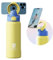 Magcheer 1L Magnetic Water Bottle with Phone Holder Compatible with MagSafe Insulated Gym Cold Drink Bottle for 24 Hours Tripod Bottle for Travel & Fitness Selfie(Yellow)