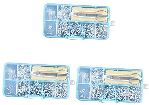 Healvian 3pcs Glasses Repair Tool Glasses Spring Hinge Eyeglasses Screwdriver Sunglass Repair Eyeglass Tweezers Glasses Nose Pads Kit Eyeglass Repair Kit with Case Glasses Repair Kit