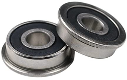 Deep groove ball bearing chromium steel bearing 1pcs F6202 RS 16x35x11mm Push Truck Garden Trolley Ball Bearings With Flanged Wheelbarrow Bearing(10PCS)