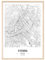 JUNOMI® Wien Poster DIN A3 mit Rahmen Natur, DIN A3 Wohnzimmer Deko, Modernes Wandbild, Wien Bild, Wandbild mit Rahmen, Stadtplan Poster Wien, perfekte Geschenkidee für Wiener