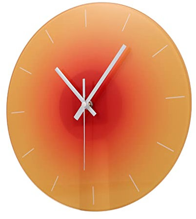 Amosfun Wanduhr Mit Batteriebetrieb Runde Dekorative Uhr Für Wohnzimmer Und Schlafzimmer Robuste Konstruktion