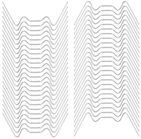 Lot de 100 clips de fixation en acier inoxydable pour serre, serres de jardin (clips de vitrage de 100 W)