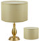 Lamp Shades, 12x8 Linen Structure Khaki Cylindrical Large Lamp Shade, Classic Simple Farmhouse Drum Shade for Table & Floor