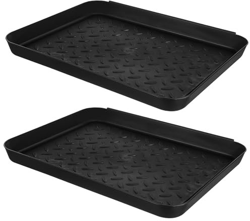BESPORTBLE 2pcs Mud Boot Plate Plastic Drip Trays Shoe Mat Tray Indoor for Entryway Boot Cleaning Kit Versatile for Front Door