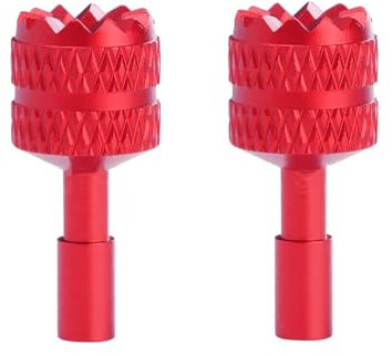 2 Paar Controller-Stick-Ersatz-Joystick für DJI RC/RC 2, Fernbedienung, Aluminium-Daumensticks für DJI Mini 3 Pro/Mini 4 Pro/Air 3 Zubehör (rot)